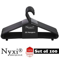 Nyxi Plastic Hangers Premium Top Clothes Coat Hangers Garment Shirt