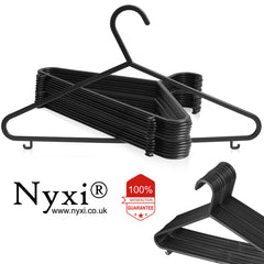 Nyxi Plastic Hangers Premium Top Clothes Coat Hangers Garment Shirt