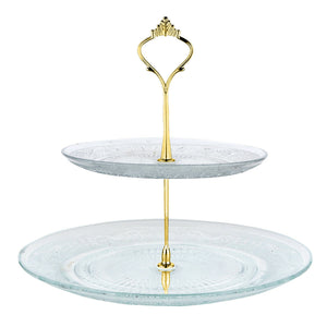 3 / 2 Tier Glass Ceramic Cake Stand Afternoon Tea Wedding Plates Party Tableware