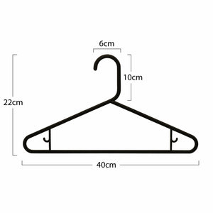 Plastic Hangers Premium Suit Clothes Coat Hangers Shirt White Black Heavy Duty