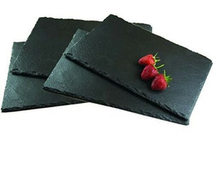 Natural Slate Placemats Contemporary Kitchenware Food Serving Tray 30x20cm