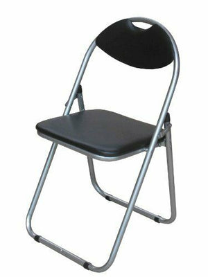 Chairs Studying Dining Office Event Chair Folding Padded FauxLeather Black White